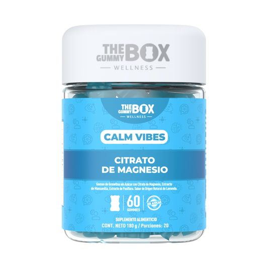 The Gummy Box Wellness Calm Vibes - Bisglicinato y Citrato de Magnesio